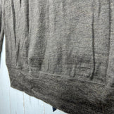 Yamatomichi 男女通用中号棕色美利奴羊毛全拉链连帽衫。美利奴羊毛上衣、内搭衬衫、连帽衫、羊毛，z00056349。