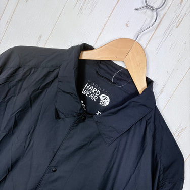 【Men's XL ブラック系】 Mountain Hardwear ( マウンテンハードウェア ) コア エアシェル シャツ ジャケット Kor AirShell Shirt Jacket ナイロン ウェア トップス インナー シャツ ロングスリーブシャツ 化繊 z