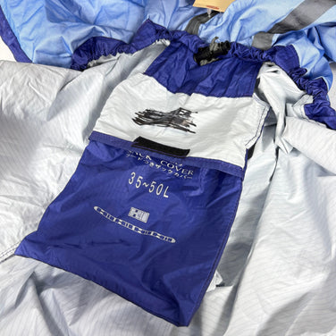 【OneSize ネイビー系】 Heritage ( ヘリテイジ ) フード付ザックカバー M （35～50リットル） ナイロン バッグ ストレージ ザックカバー z00060775  ザックカバー バッグ ストレージ
