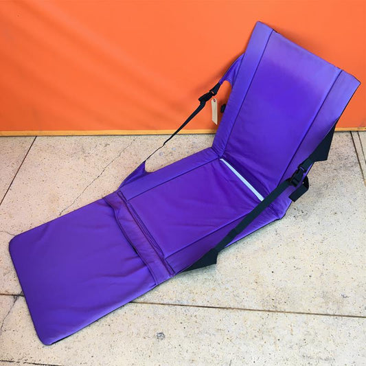 [OneSize Purple] Crazy Creek Power Lounger Power Louger 美国制造座椅椅子地椅高背垫停产型号难以获得紫色/黑色椅子露营羊毛