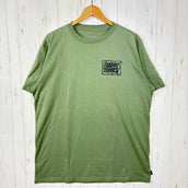 【Men's XL グリーン系】 Mountain Hardwear ( マウンテンハードウェア ) ハッピー トレイルズ ショートスリーブ Happy Trails Short Sleeve OM6911 022 z00056038 022 化繊 ショートスリーブT