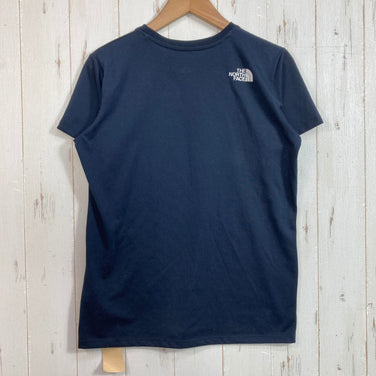 【Women's S ネイビー系】 The North Face ( ザ・ノースフェイス ) ショートスリーブフットプリントロゴティー S/S Footprint Logo Tee ポリエステル ウェア トップス インナー シャツ ショートスリーブTシャツ クルーネック