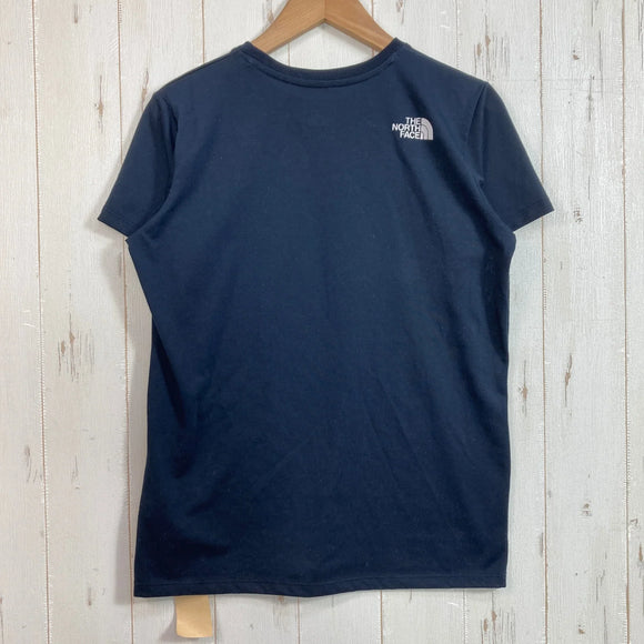 【Women's S ネイビー系】 The North Face ( ザ・ノースフェイス ) ショートスリーブフットプリントロゴティー S/S Footprint Logo Tee ポリエステル ウェア トップス インナー シャツ ショートスリーブTシャツ クルーネック