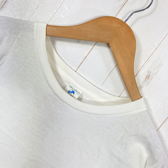 【Men's L ホワイト系】 2000s Patagonia ( パタゴニア ) オーガニックコットン ベネフィシャル ティー Organic Cotton Beneficial T's 生産終了モデル 入手困難 オーガニックコットン ウェア トップス インナー