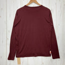 【Unisex M レッド系】 HERENESS（ヒアネス） スムース ウール ティーシャツ ロング スリーブ Smooth Wool T-Shirt Long Sleeve Deep Red メリノウール100% ウール ウェア トップス インナー シャツ ロング-2