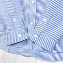 【Women's S ブルー系】 Ridge Mountain Gear ( リッジマウンテンギア ) ベーシック ロングスリーブシャツ ストライプ Basic Long Sleeve Shirt Stripe Blue / White ポリエステル ウェア トップス-5