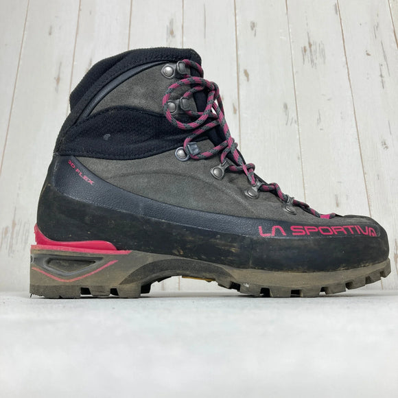 【Women's 24.3cm グレー系】 La Sportiva ( ラ・スポルティバ ) トランゴ アルプ エボ GTX ウーマン TRANGO ALP EVO GTX WOMAN Carbon / Cherry GORE-TEX｜Vibram｜Perwangerレザー フ