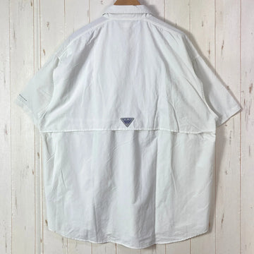 【Men's XL ホワイト系】 Columbia ( コロンビア ) バハマ 2 ショートスリーブ シャツ Bahama II Short Sleeve Shirt PFGシリーズ ナイロン ウェア トップス インナー シャツ ショートスリーブシャツ 化繊 z000 - 0