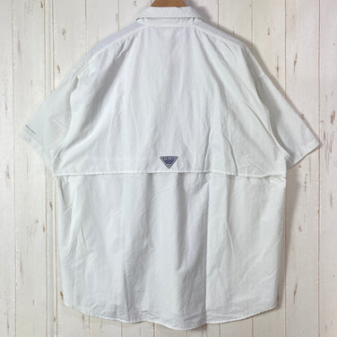 【Men's XL ホワイト系】 Columbia ( コロンビア ) バハマ 2 ショートスリーブ シャツ Bahama II Short Sleeve Shirt PFGシリーズ ナイロン ウェア トップス インナー シャツ ショートスリーブシャツ 化繊 z000