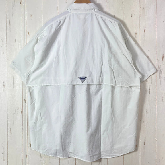 【Men's XL ホワイト系】 Columbia ( コロンビア ) バハマ 2 ショートスリーブ シャツ Bahama II Short Sleeve Shirt PFGシリーズ ナイロン ウェア トップス インナー シャツ ショートスリーブシャツ 化繊 z000