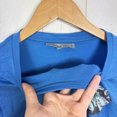 【Men's S ブルー系】 Icebreaker ( アイスブレーカー ) メンズ テックライト 2 ショートスリーブ ティー サウスアルプ M TECH LITE II SS TEE SOUTH ALP メリノウール ウェア トップス インナー シャツ ショー
