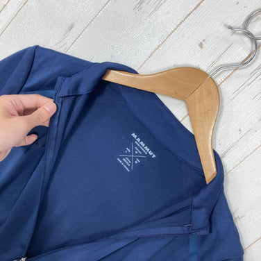 【Women's M ネイビー系】 Mammut ( マムート ) アタカゾ ライトジップ Atacazo Light Zip ポリエステル ウェア トップス インナー シャツ ショートスリーブシャツ 化繊 z00059441  化繊 ショートスリーブシャツ インナー
