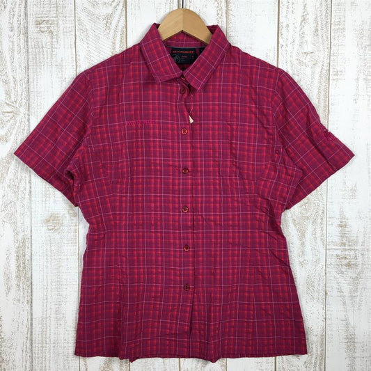 【Women's M パープル系】 Mammut ( マムート ) アレッサンドリア ショートスリーブ シャツ Alessandria Short Sleeve Shirt 1030-00853 Women's  化繊 ショートスリーブシャツ インナー シャツ トップス