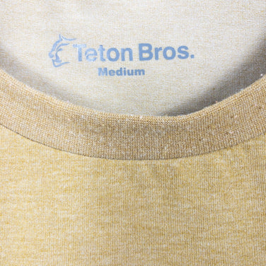 【Men's M イエロー系】 Teton Bros ( ティートンブロス ) TB Sardines Tee TB サーディン ティー ポリエステル TB241-82M Asian Men's 化繊 ショートスリーブTシャツ クルーネック インナー シャツ トッ - 【公式】2ndGEAR（セカンドギア）Webショップ【登山用品・アウトドア用品専門 買取販売店】
