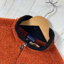 【Men's L オレンジ系】 2004 Patagonia ( パタゴニア ) R2 ボディ ラグ プルオーバー R2 Body Rug Pullover tiki wood heather 生産終了モデル 入手困難 ハイパイルフリース R1ストレッチパネル US-3