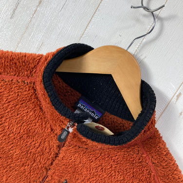 【Men's L オレンジ系】 2004 Patagonia ( パタゴニア ) R2 ボディ ラグ プルオーバー R2 Body Rug Pullover tiki wood heather 生産終了モデル 入手困難 ハイパイルフリース R1ストレッチパネル US