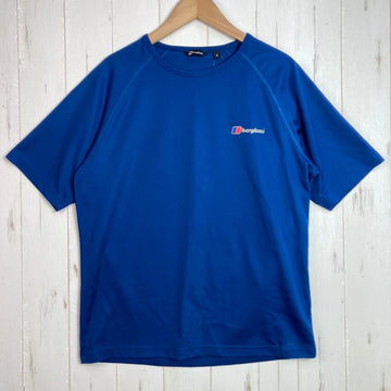 【Men's S ブルー系】 Berghaus ( バーグハウス ) エッセンシャル ショート スリーブ クルー Essential Short Sleeve Crew ポリエステル ウェア トップス インナー シャツ ショートスリーブシャツ 化繊 z000558