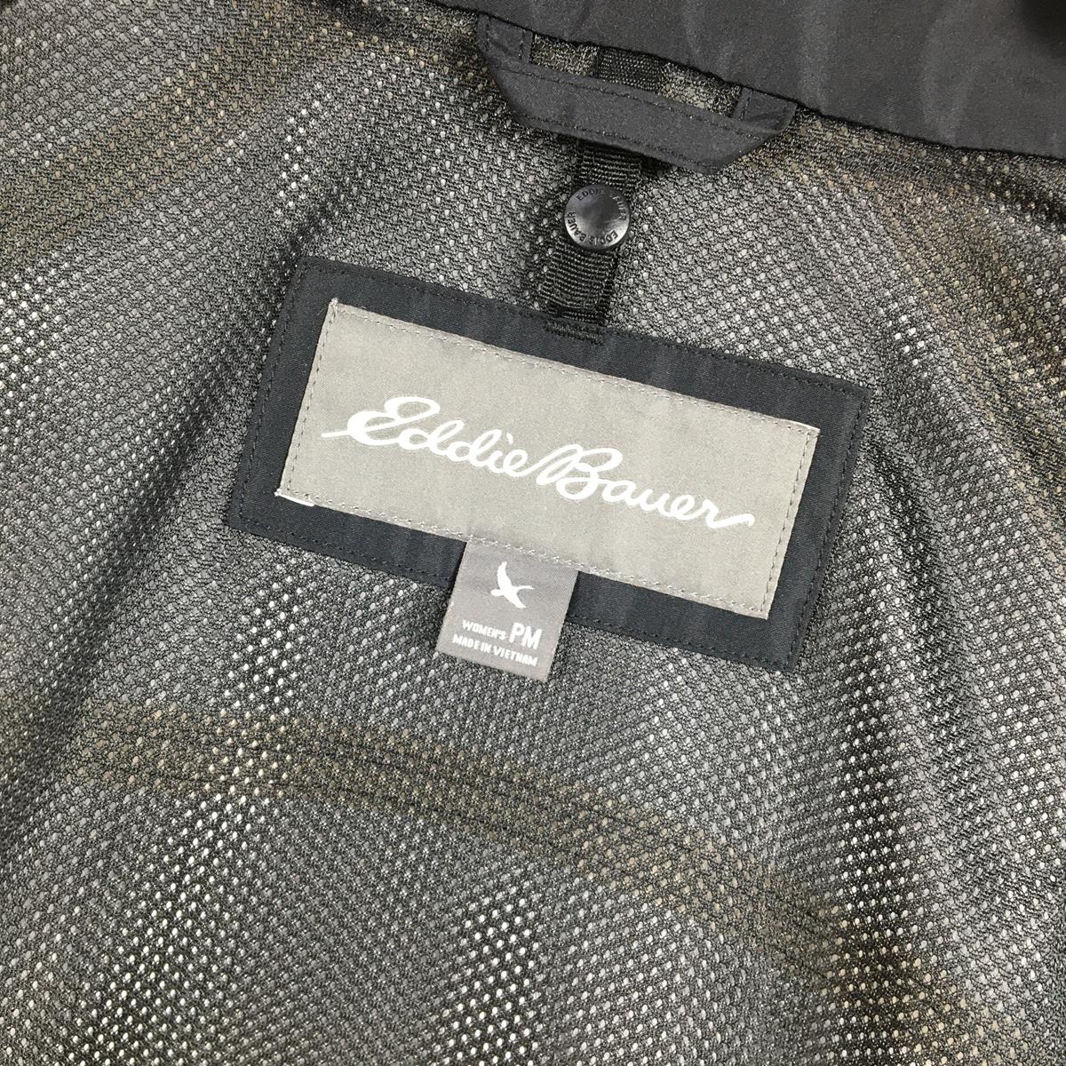 [女式 M 黑色] Eddie Bauer Weatherridge 夹克雨壳连帽衫女式雨壳外套夹克上衣