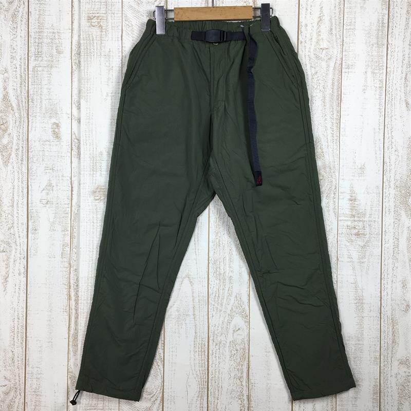 [Unisex XS Green] Gramicci Nylon Fleece Truck Pants GUP-20F009 Unisex Fleece Long Pants Bottoms Wear