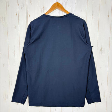 【Men's M ネイビー系】 Houdini ( フーディニ ) カバー クルー Cover Crew ポリエステル ウェア トップス インナー シャツ ロングスリーブTシャツ クルーネック 化繊 z00059686  化繊 ロングスリーブTシャツ クルーネック - 0
