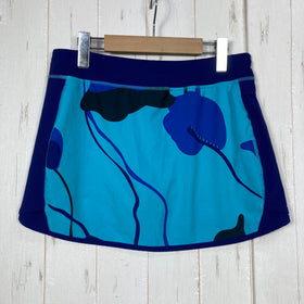 【Girl's XL ネイビー系】 2011 Patagonia ( パタゴニア ) ガールズ マルチ ユース スカート Girl's Multi Use Skirt CUL Chamonix Floral: Ultramarine ストレッチ ポリエステル ウェア ボ - 0