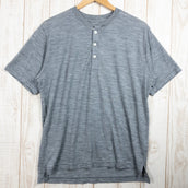 【Unisex L チャコール系】 Yamatomichi ( 山と道 ) 100％ メリノ ライト ヘンリー 100% Merino Light Henley Gray Marl メリノウール ウェア トップス インナー シャツ ショートスリーブシャツ ウール z00 - 【公式】2ndGEAR（セカンドギア）Webショップ【登山用品・アウトドア用品専門 買取販売店】