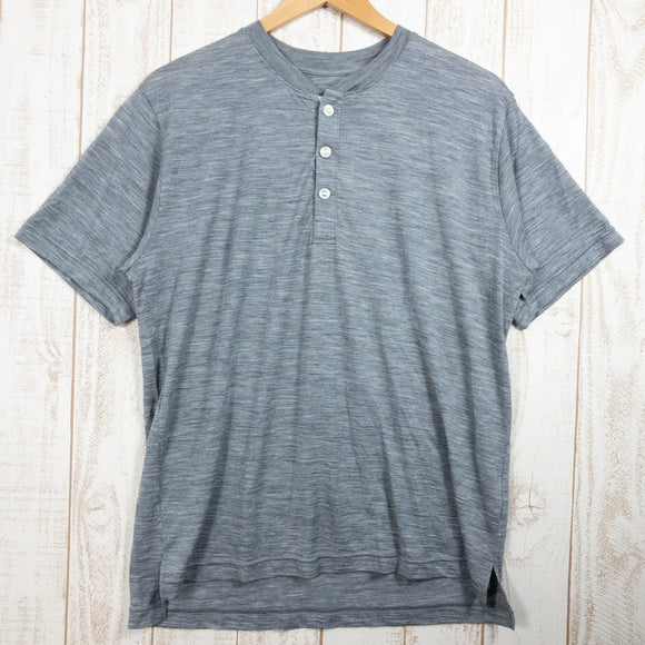 【Unisex L チャコール系】 Yamatomichi ( 山と道 ) 100％ メリノ ライト ヘンリー 100% Merino Light Henley Gray Marl メリノウール ウェア トップス インナー シャツ ショートスリーブシャツ ウール z00 - 【公式】2ndGEAR（セカンドギア）Webショップ【登山用品・アウトドア用品専門 買取販売店】
