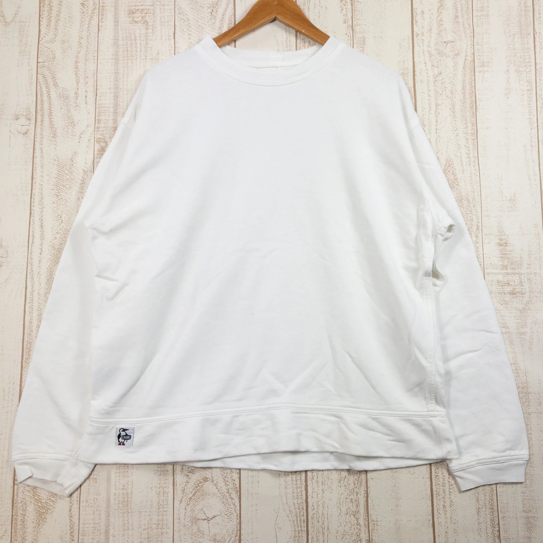 【Men's M ホワイト系】 Chums ( チャムス ) ハリケーン クルー Hurricane Crew スウェット シャツ コットン ウェア トップス インナー シャツ ロングスリーブTシャツ クルーネック コットン z00051369 コットン ロングス - 【公式】2ndGEAR（セカンドギア）Webショップ【登山用品・アウトドア用品専門 買取販売店】