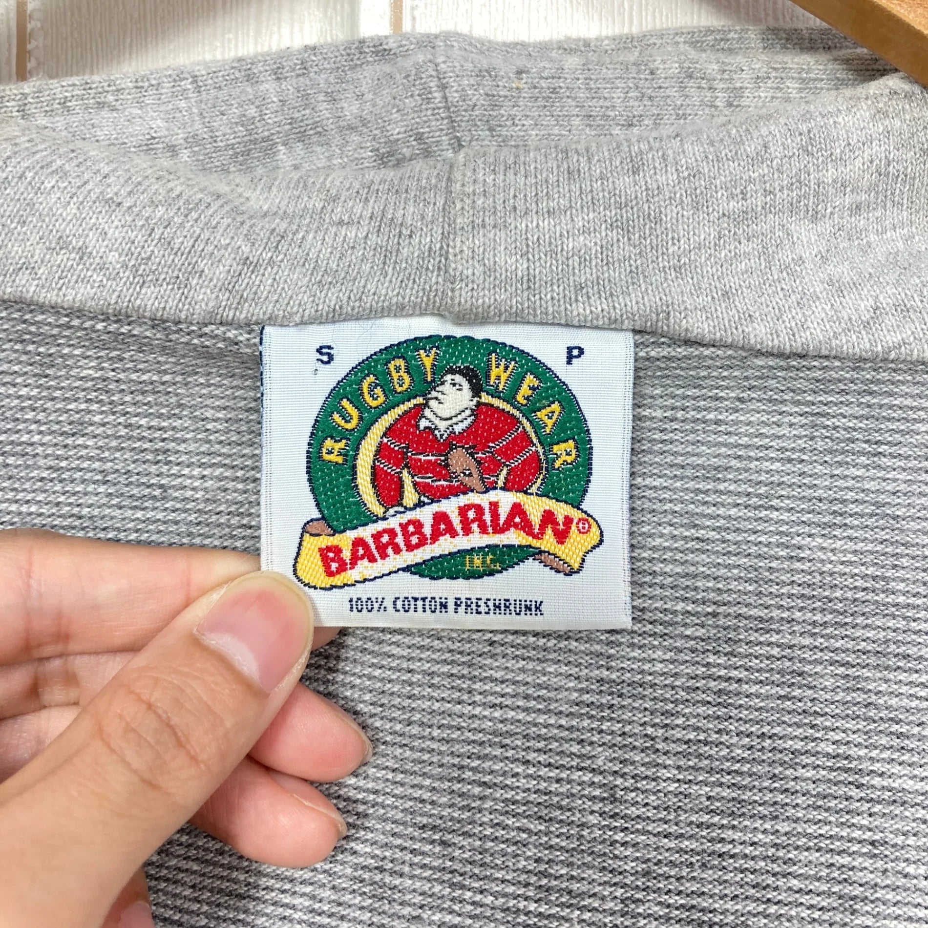 Men's S グレー系】 Barbarian ( バーバリアン ) コットン フルジップ