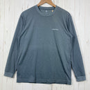【Men's M グレー系】 Montbell ( モンベル ) WIC. ロングスリーブ T Wickron Long Sleeve T 吸汗速乾 通気性 UVカット ポリエステル ウェア トップス インナー シャツ ロングスリーブTシャツ クルーネック 化繊-1