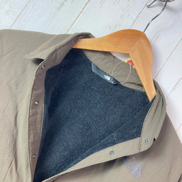 【Women's M Brown】 The North Face October Mid Shirt Active Fleece Softshell Nylon Wear Tops Outer Jacket Fleece z0005718