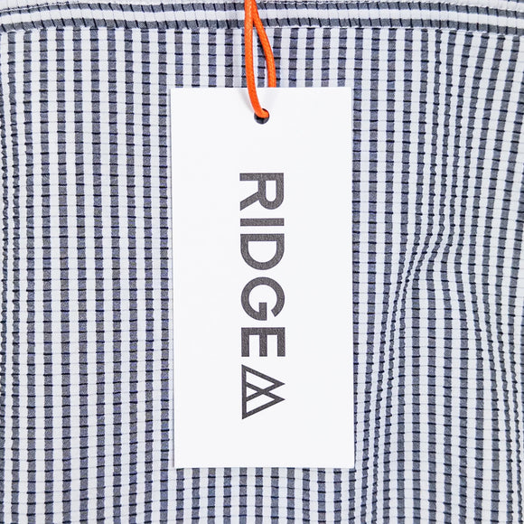 【Women's S グレー系】 Ridge Mountain Gear ( リッジマウンテンギア ) ベーシック ロングスリーブシャツ ストライプ Basic Long Sleeve Shirt Stripe Grey / White ポリエステル ウェア トップス