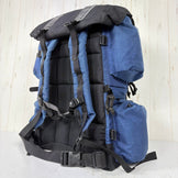 【Unisex OneSize ネイビー系】 Lamda（ラムダ） フラップ付カメラザック 4型 Camera Backpack Type 4 2気室 中折れタイプ ナイロン バッグ ストレージ バックパック 容量【30L～54L】 z00060623  容量【30L～54L】