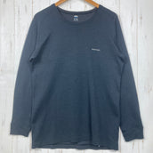 【Men's XL ブラック系】 Montbell ( モンベル ) ジオライン EXP.ラウンドネックシャツ ポリエステル ウェア トップス インナー シャツ ロングスリーブTシャツ クルーネック 化繊 z00058441  化繊 ロングスリーブTシャツ クルーネッ