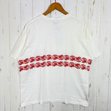 【Men's L ホワイト系】 1997 Patagonia ( パタゴニア ) オーガニックコットン ボタニカルプリントTシャツ Organic Cotton Botanical Print T-Shirt 生産終了モデル 入手困難 黒タグ オーガニックコットン