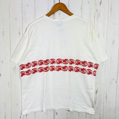 【Men's L ホワイト系】 1997 Patagonia ( パタゴニア ) オーガニックコットン ボタニカルプリントTシャツ Organic Cotton Botanical Print T-Shirt 生産終了モデル 入手困難 黒タグ オーガニックコットン