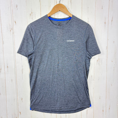 【Men's S ネイビー系】 2015 Patagonia ( パタゴニア ) ショートスリーブ ナイン トレイルズ シャツ S/S Nine Trails Shirt ポリエステル ウェア トップス インナー シャツ ショートスリーブTシャツ クルーネック 化繊