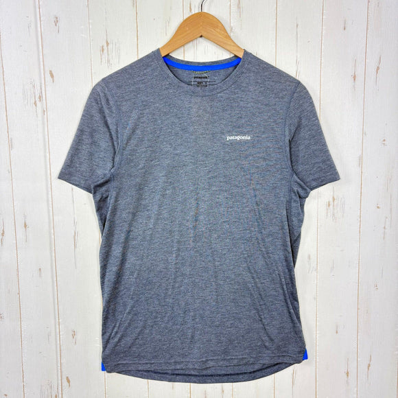 【Men's S ネイビー系】 2015 Patagonia ( パタゴニア ) ショートスリーブ ナイン トレイルズ シャツ S/S Nine Trails Shirt ポリエステル ウェア トップス インナー シャツ ショートスリーブTシャツ クルーネック 化繊