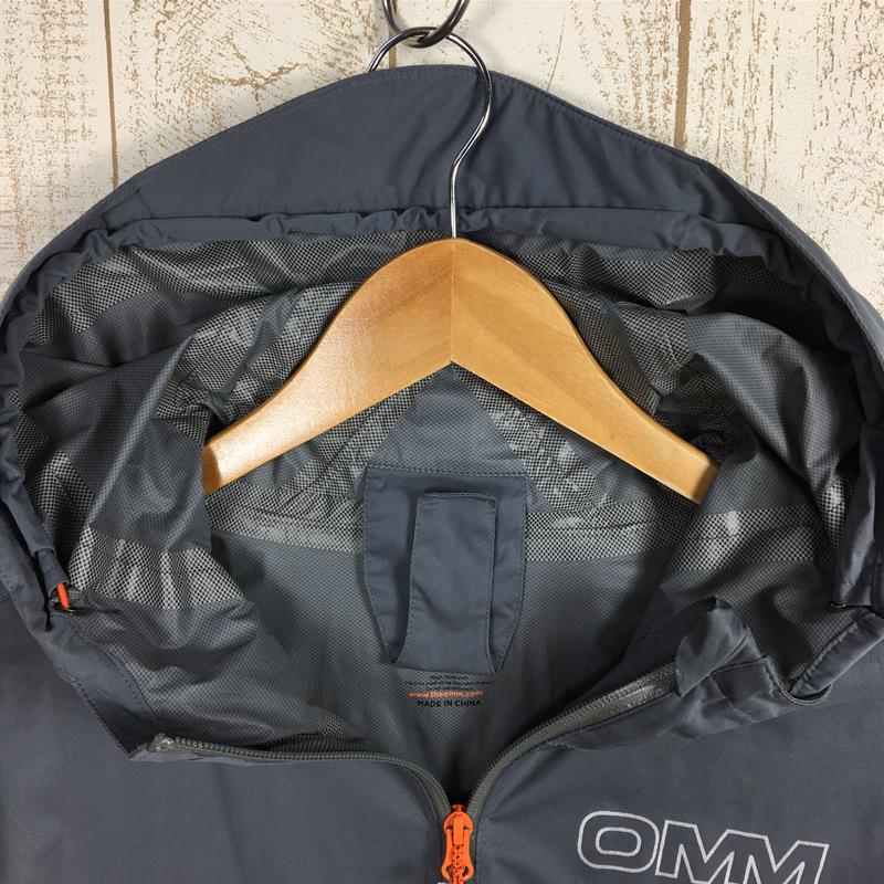 [男式 M 灰色] Omm Kamleika Race Jacket 2 Kamleika Race Jacket Ii 弹力雨壳连帽衣 国际男士雨壳外套上衣