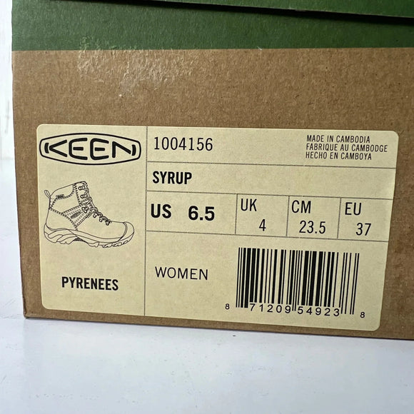 【Women's 23.5cm ブラウン系】 Keen ( キーン ) ピレニーズ Pyrenees 6.5/23.5 1004156 SYRUP z00056885 SYRUP ハイキングシューズ フットウェア