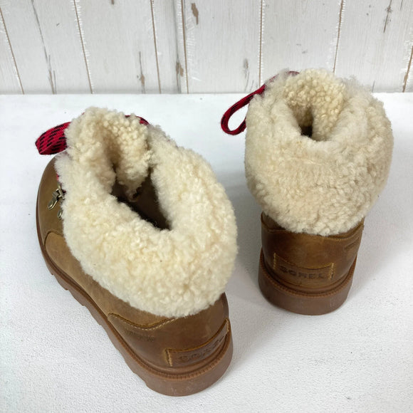 【Women's 23.5cm ベージュ系】 Sorel ( ソレル ) エインスレイ コンクエスト AINSLEY CONQUEST フットウェア スノーブーツ z00058389  スノーブーツ フットウェア