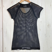 【女士S 黑色系】Millet (觅乐) DRYNAMIC MESH 短袖上衣 DRYNAMIC MESH SHORT SLEEVE 聚丙烯 服装 上衣 内搭 衬衫 短袖T恤 圆领 化纤 z000