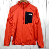 【Men's L オレンジ系】 The North Face ( ザ・ノースフェイス ) エクスペディション ドライ ドット ジップ ハイ Expedition Dry Dot Zip High ポリエステル ウェア トップス インナー シャツ ロングスリーブシャツ