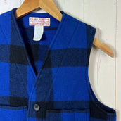 【Men's 36 ブルー系】 Filson ( フィルソン ) マッキノー ウール ベスト MACKINAW WOOL VEST ブルー / ブラック 希少カラー 入手困難 ウール ウェア トップス ベスト フリース z00054323 ブルー / ブラック フリ