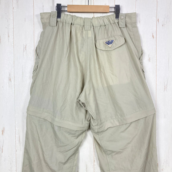 【Men's M ベージュ系】 1990s Columbia ( コロンビア ) フィッシング コンバーチブル カーゴパンツ Fishing Convertible Cargo Pants 生産終了モデル 入手困難 旧タグ ナイロン ウェア ボトムス コンバーチブル