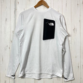 【Men's L ホワイト系】 The North Face ( ザ・ノースフェイス ) エクスペディション ドライ ドット クルー Expedition Dry Dot Crew ナイロン ウェア トップス インナー シャツ ロングスリーブTシャツ クルーネック