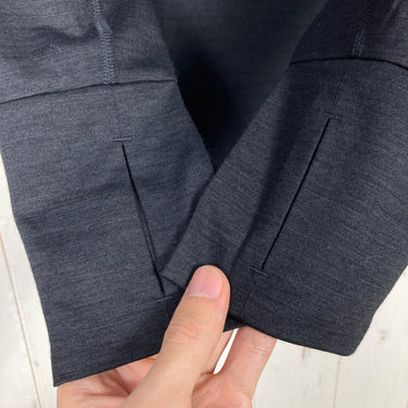 【Unisex XL ブラック系】 Supernatural | Sn ( スーパーナチュラル ) 4シーズンズ ロング ティー 4seasons Long T ヤタガラスブラック ltmコラボ メリノウール ウェア トップス インナー シャツ ロングスリーブTシャツ