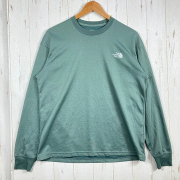 【Men's M グリーン系】 The North Face ( ザ・ノースフェイス ) ロングスリーブ フリーラン リブ クルー L/S Free Run Rib Crew ポリエステル ウェア トップス インナー シャツ ロングスリーブTシャツ クルーネック 化