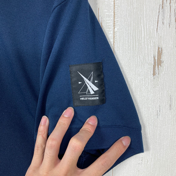 【Unisex S ネイビー系】 Helly Hansen ( ヘリーハンセン ) ショートスリーブ チームドライポロ S/S Team Dry Polo 吸汗速乾 UVカット 抗菌防臭 ポリエステル ウェア トップス インナー シャツ ショートスリーブシャツ 化繊