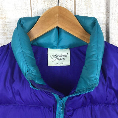 【Men's M ブルー系】 Feathered Friends ( フェザードフレンズ ) 90S ヘリオス ベスト Helios Vest コバルト×エメラルド ダウン 旧タグ 筆記体ロゴ International Men's Cobalt / Emeral - 【公式】2ndGEAR（セカンドギア）Webショップ【登山用品・アウトドア用品専門 買取販売店】